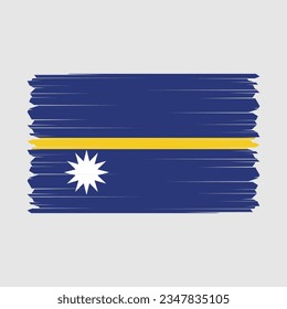 Nauru Fahne Symbol, Vektorgrafik