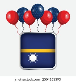Nauru Flag Independence Day Celebration