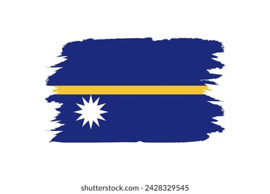 Nauru flag in vector design