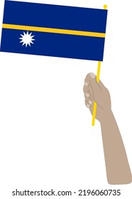 Nauru Flag vector hand drawn,Australian dollar vector hand drawn