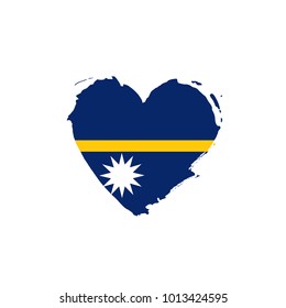 Nauru flag, vector illustration