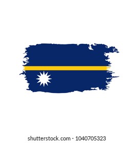 Nauru flag, vector illustration