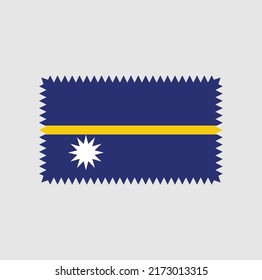 Nauru Flag Vektor. Nationalflagge