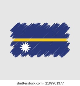 Vector de bandera de Nauru. Bandera nacional