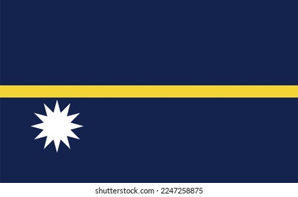 nauru flag vector. suitable for use as book covers or stickers.