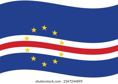 Ola de la bandera de Nauru. Bandera de Nauru. Bandera de Nauru