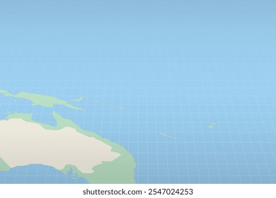 Nauru se destaca en un mapa detallado, la ubicación geográfica de Nauru. Mapa de Vector.