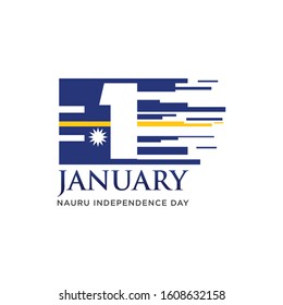 Nauru Independence day january vector