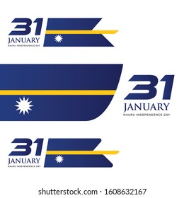 Nauru Independence day january vector