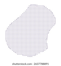 Nauru map dotted pattern design purple circle