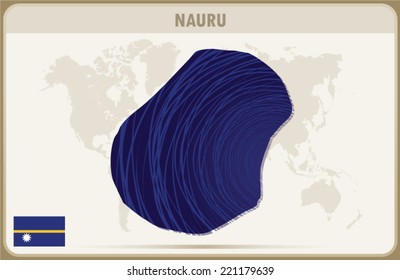 NAURU map graphic design, Vector.