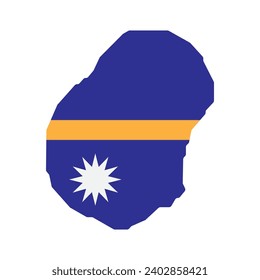 Nauru map icon vector illustration symbol design