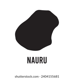 nauru map icon vector template illustration logo design wallpaper background