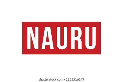 Nauru Rubber Stamp Seal Vector