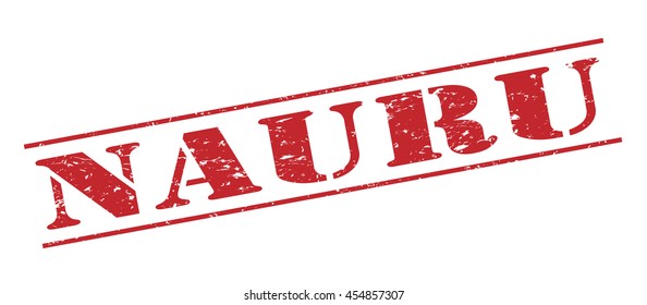 nauru vector stamp on white background