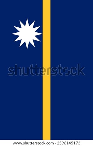 Nauru Vertical Flag, Vertical Flag Nauru