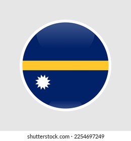 La bandera de Nauru es una forma redondeada minimalista para conmemorar el Día de la Independencia de Nauru el 31 de enero