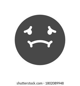 nausea face flat emoji icon