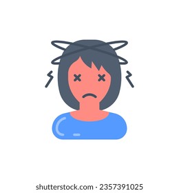 Nausea icon in vector. Illustration