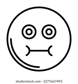 Diseño De Icono De Cara Nauseada Para Uso Personal Y Comercial