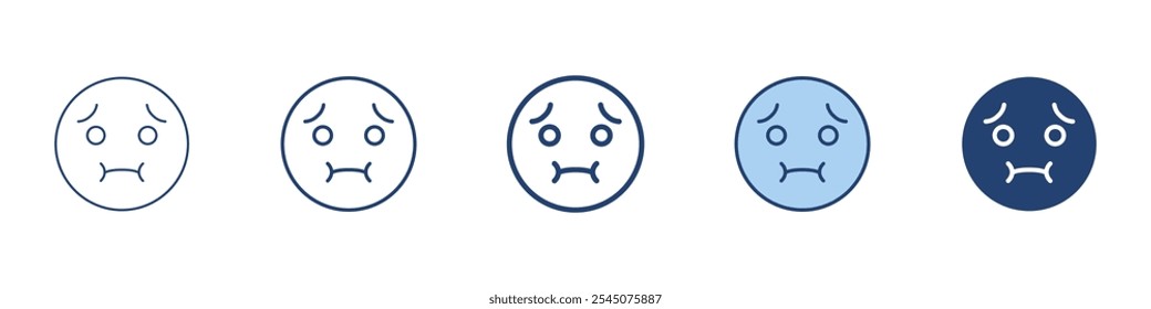 Symbol für ungeschminktes Gesicht Symbolsatz-Sammlung