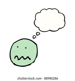 nauseous emoticon face cartoon