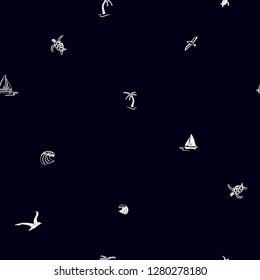 nautical all over pattern - blue