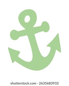 Nautical anchor boho design element