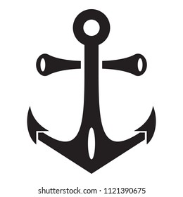 Nautical anchor icon. Simple illustration of nautical anchor vector icon for web design isolated on white background