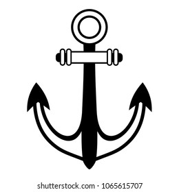 Nautical Anchor isolated white background