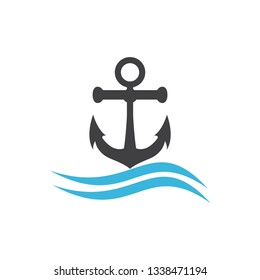 Nautical Anchor isolated white background