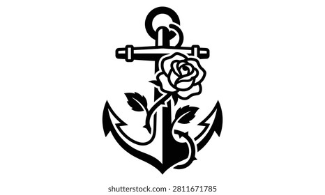 Nautical anchor symbol and