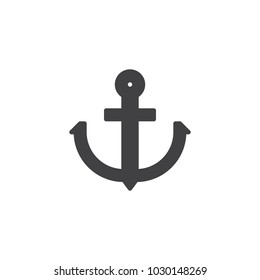 Nautical anchor vector icon. filled flat sign for mobile concept and web design. Sea anchor simple solid icon. Symbol, logo illustration. Pixel perfect vector graphics