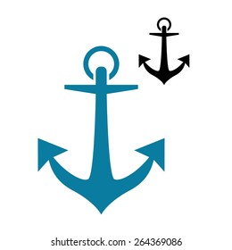 Nautical Anchor vector isolated white