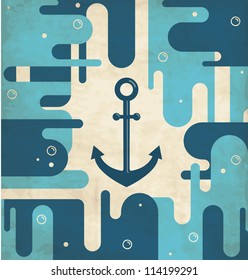 Nautical anchor - vintage design