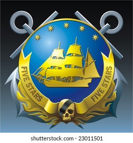 Nautical badge.