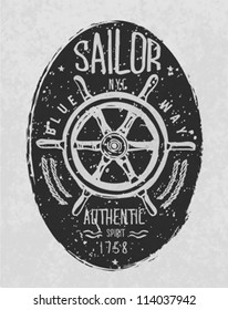 Nautical Badges And Labels