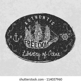 Nautical Badges And Labels