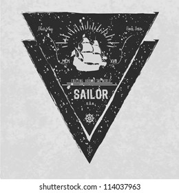 Nautical Badges And Labels