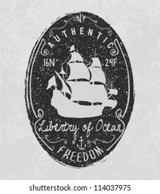 Nautical Badges And Labels
