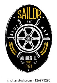 Nautical Badges And Labels