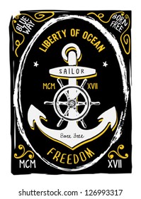 Nautical Badges And Labels