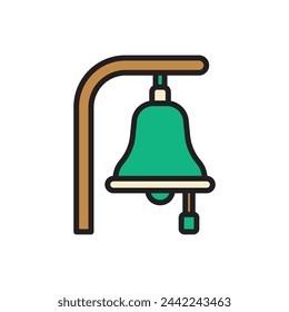 Nautical Bell Icon Vector Illustration