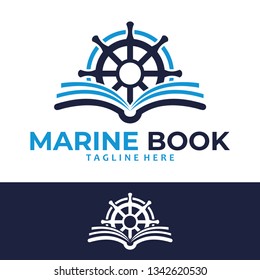 nautical book logo concept