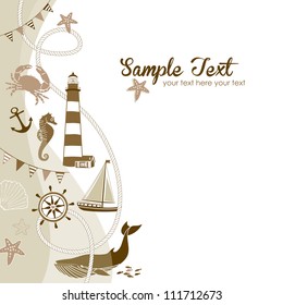 Nautical border with space for your text