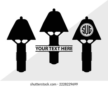 Nautical Buoy Monogram Printable Vector Illustration