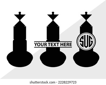 Nautical Buoy Monogram Printable Vector Illustration