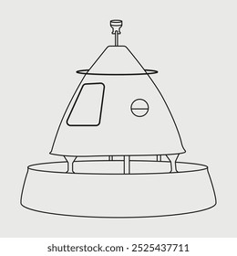 Diseño de Vector imprimible de boya náutica