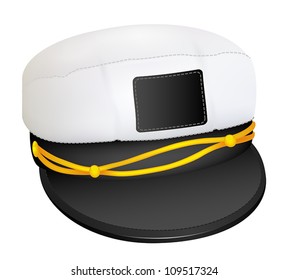 Nautical Captain's Hat isolated on white
