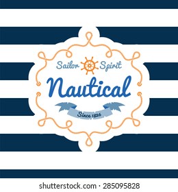 Nautical card.  T-shirt Printing